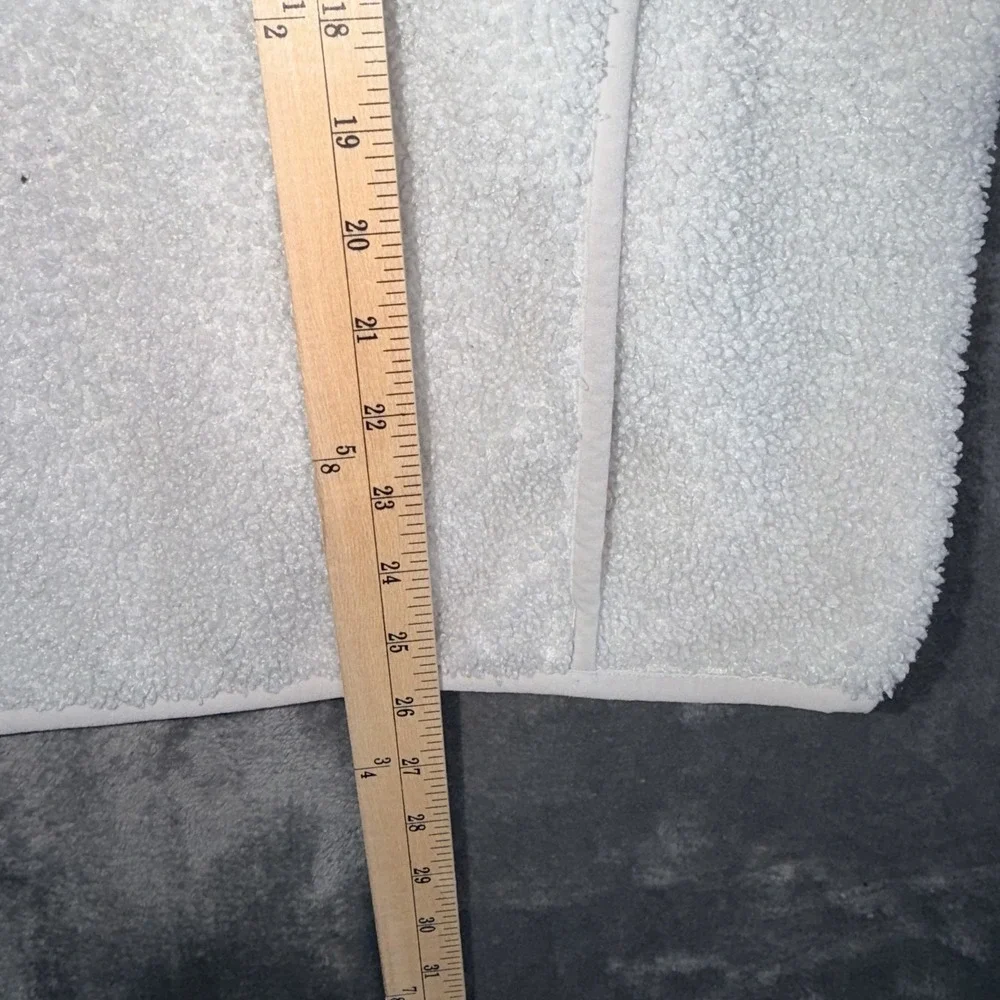 BAILEY/44 Womens Sherpa‎ Fleece Pullover Quarter Zip L White Polyester Warm Mock